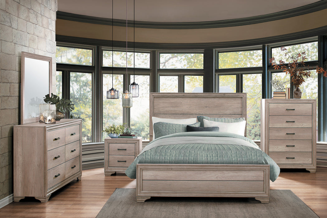 Lonan Full Bed in Natural - 1955F-1 - FAMSA Furniture (TX)