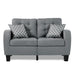 Sinclair 2pc Set: Sofa, Love in Gray - 8202GRY*2 - FAMSA Furniture (TX)