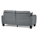 Sinclair 2pc Set: Sofa, Love in Gray - 8202GRY*2 - FAMSA Furniture (TX)