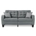 Sinclair 2pc Set: Sofa, Love in Gray - 8202GRY*2 - FAMSA Furniture (TX)