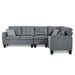 Sinclair 2-Piece Reversible Sectional in Gray - 8202GRY*SC - FAMSA Furniture (TX)