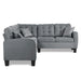 Sinclair 2-Piece Reversible Sectional in Gray - 8202GRY*SC - FAMSA Furniture (TX)