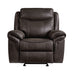 Aram Glider Reclining Chair in Brown - 8206BRW-1 - FAMSA Furniture (TX)