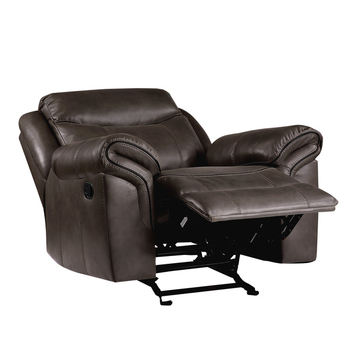 Aram Glider Reclining Chair in Brown - 8206BRW-1 - FAMSA Furniture (TX)