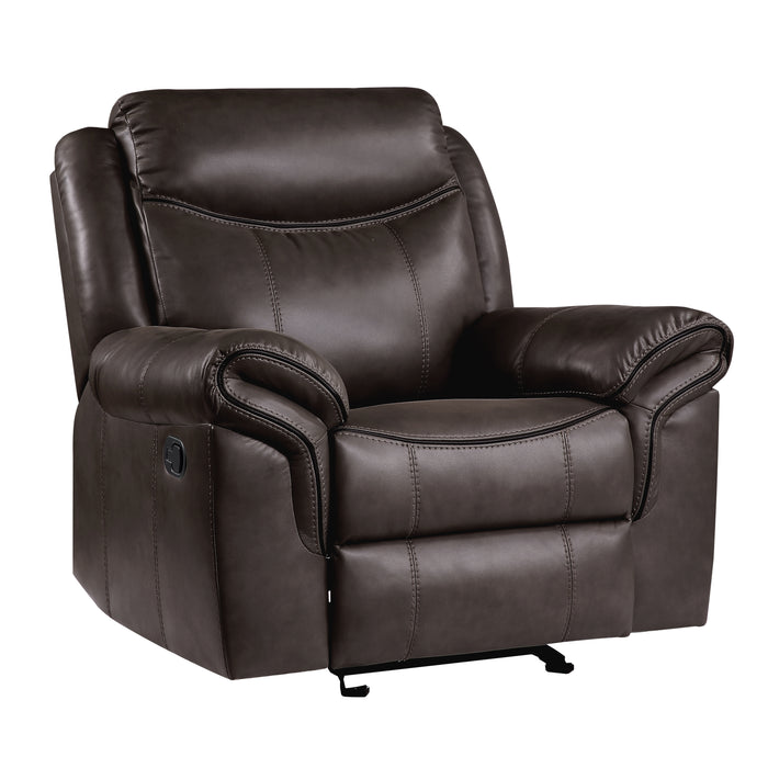 Aram Glider Reclining Chair in Brown - 8206BRW-1 - FAMSA Furniture (TX)