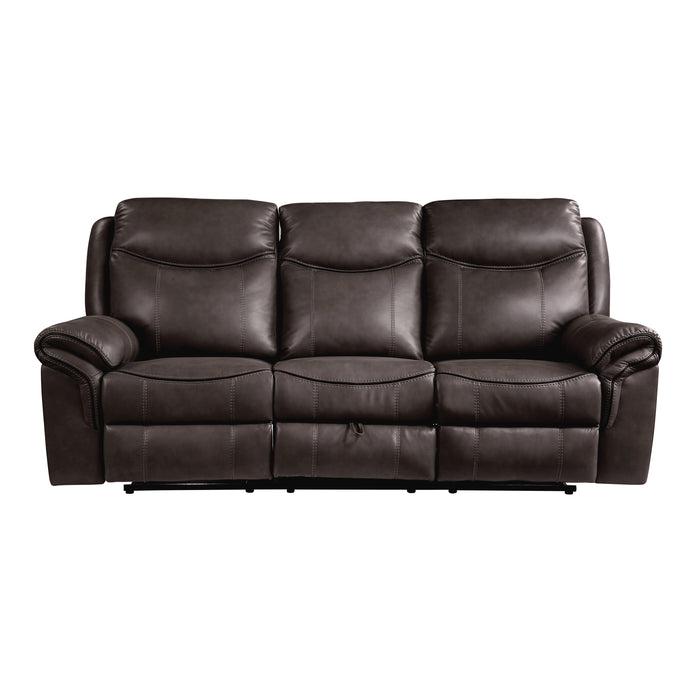 Aram 2pc Set: Sofa, Love in Brown - 8206BRW*2 - FAMSA Furniture (TX)