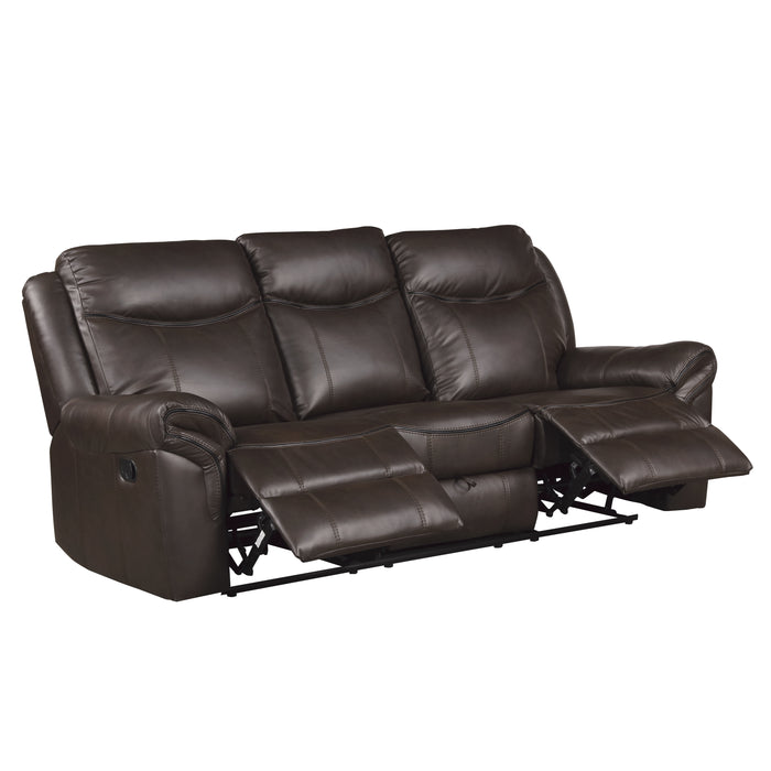 Aram 2pc Set: Sofa, Love in Brown - 8206BRW*2 - FAMSA Furniture (TX)