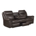 Aram 2pc Set: Sofa, Love in Brown - 8206BRW*2 - FAMSA Furniture (TX)