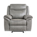 Aram Glider Reclining Chair in Gray - 8206GRY-1 - FAMSA Furniture (TX)