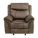 Aram Glider Reclining Chair in Brown - 8206NF-1 - FAMSA Furniture (TX)