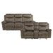 Aram 2pc Set: Sofa, Love in Brown - 8206NF*2 - FAMSA Furniture (TX)