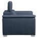 Ferriday Chair with Pull-out Ottoman in Blue - 8228BU-1 - FAMSA Furniture (TX)