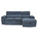 Ferriday 2-Piece Sectional with Adjustable Headrests, Pull-out Bed and Right Chaise with Hidden Storage in Blue - 8228BU* - FAMSA Furniture (TX)