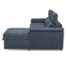 Ferriday 2-Piece Sectional with Adjustable Headrests, Pull-out Bed and Right Chaise with Hidden Storage in Blue - 8228BU* - FAMSA Furniture (TX)