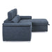 Ferriday 2-Piece Sectional with Adjustable Headrests, Pull-out Bed and Right Chaise with Hidden Storage in Blue - 8228BU* - FAMSA Furniture (TX)