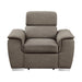 Ferriday Chair with Pull-out Ottoman in Taupe - 8228TP-1 - FAMSA Furniture (TX)