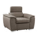 Ferriday Chair with Pull-out Ottoman in Taupe - 8228TP-1 - FAMSA Furniture (TX)