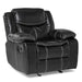 Bastrop Glider Reclining Chair in Black - 8230BLK-1 - FAMSA Furniture (TX)