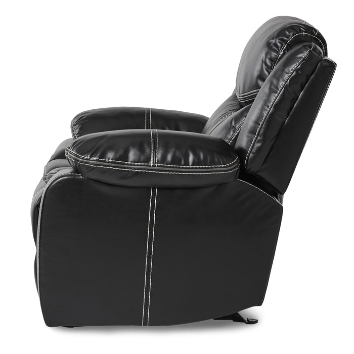Bastrop Glider Reclining Chair in Black - 8230BLK-1 - FAMSA Furniture (TX)