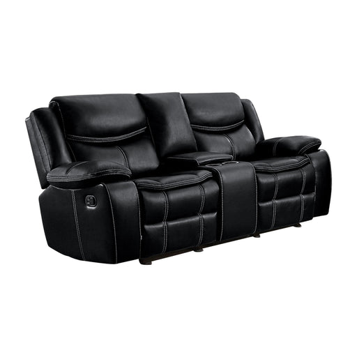 8230BLK-2 Double Glider Reclining Love Seat with Center Console image