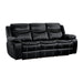 Bastrop Double Reclining Sofa in Black - 8230BLK-3 - FAMSA Furniture (TX)