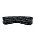 Bastrop 3-Piece Sectional with Right Console in Black - 8230BLK*SC - FAMSA Furniture (TX)