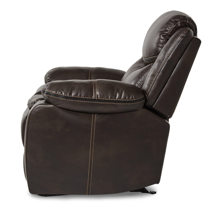 Bastrop Glider Reclining Chair in Brown - 8230BRW-1 - FAMSA Furniture (TX)
