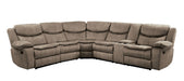 Bastrop 3-Piece Sectional with Right Console in Brown - 8230FBR*SC - FAMSA Furniture (TX)