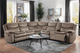 Bastrop 3-Piece Sectional with Right Console in Brown - 8230FBR*SC - FAMSA Furniture (TX)
