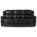 Bastrop Double Reclining Sofa in Black - 8230BLK-3 - FAMSA Furniture (TX)
