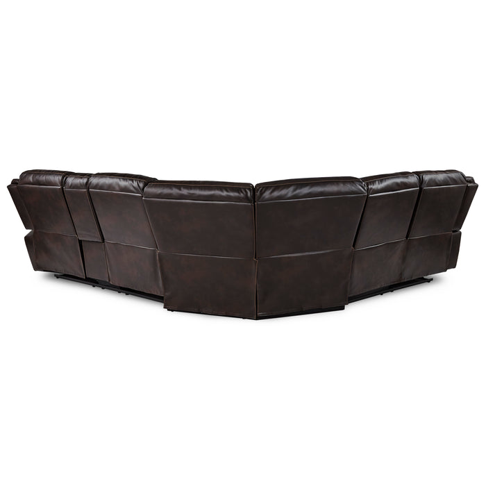 Bastrop 3-Piece Sectional with Right Console in Brown - 8230BRW*SC - FAMSA Furniture (TX)