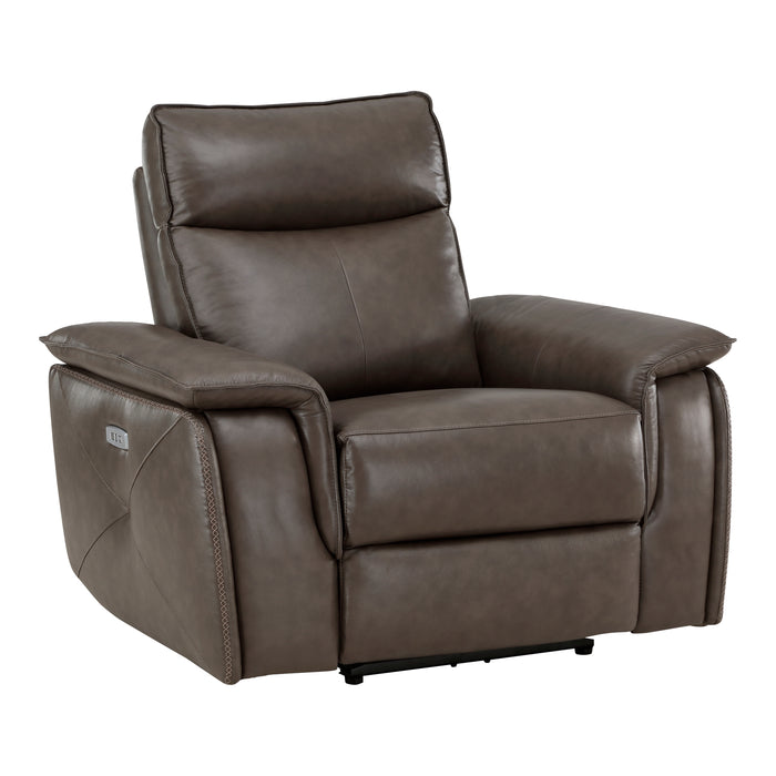 Maroni Power Reclining Chair with Power Headrest in Brown - 8259RFDB-1PWH - FAMSA Furniture (TX)