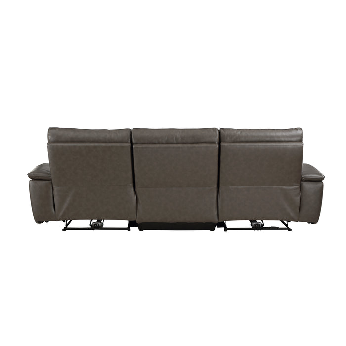 Maroni 2pc Set: Sofa, Love (Power) in Brown - 8259RFDB*2PWH - FAMSA Furniture (TX)