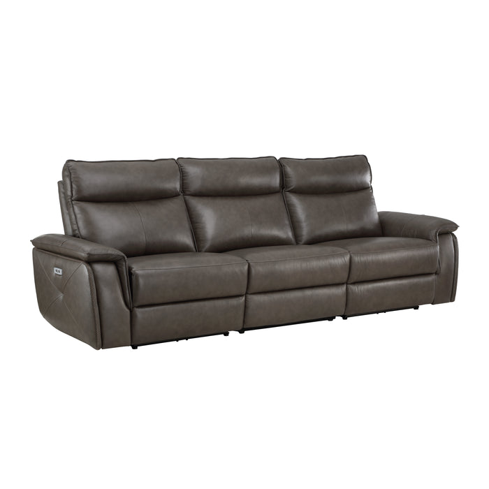 Maroni 2pc Set: Sofa, Love (Power) in Brown - 8259RFDB*2PWH - FAMSA Furniture (TX)