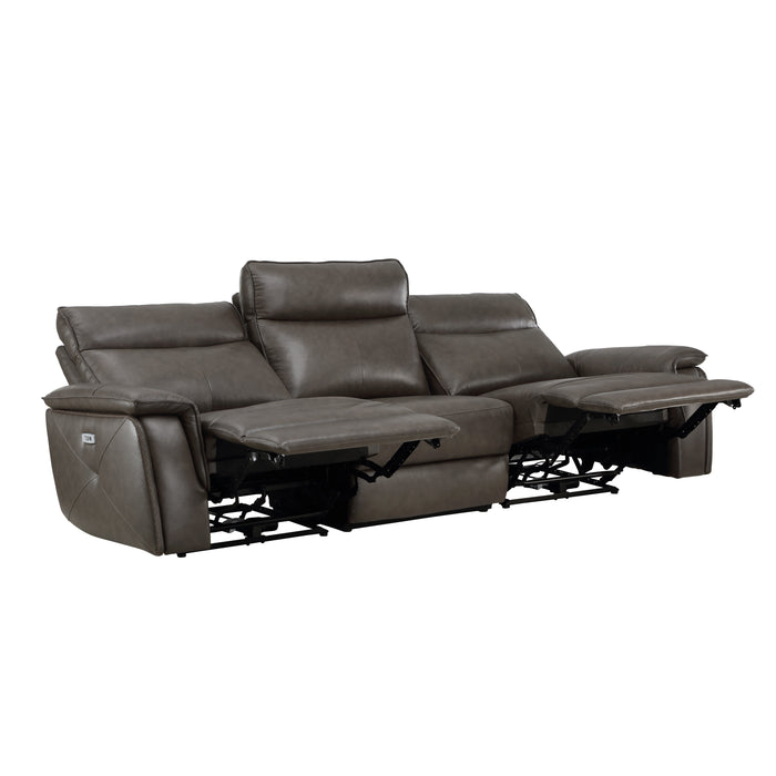 Maroni 2pc Set: Sofa, Love (Power) in Brown - 8259RFDB*2PWH - FAMSA Furniture (TX)