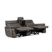 Maroni Power Double Reclining Loveseat with Center Console and Power Headrests in Brown - 8259RFDB-2CNPWH* - FAMSA Furniture (TX)