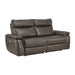 Maroni (2)Power Double Reclining Loveseat with Power Headrests in Brown - 8259RFDB-2PWH* - FAMSA Furniture (TX)