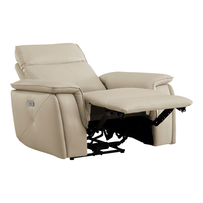 Maroni Power Reclining Chair with Power Headrest in Taupe - 8259RFTP-1PWH - FAMSA Furniture (TX)