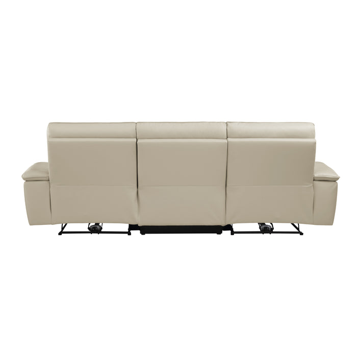 Maroni (3)Power Double Reclining Sofa with Power Headrests in Taupe - 8259RFTP-3PWH* - FAMSA Furniture (TX)