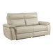 Maroni (2)Power Double Reclining Loveseat with Power Headrests in Taupe - 8259RFTP-2PWH* - FAMSA Furniture (TX)