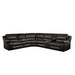 Falun 6-Piece Modular Power Reclining Sectional in Brown - 8260DB*6PW - FAMSA Furniture (TX)