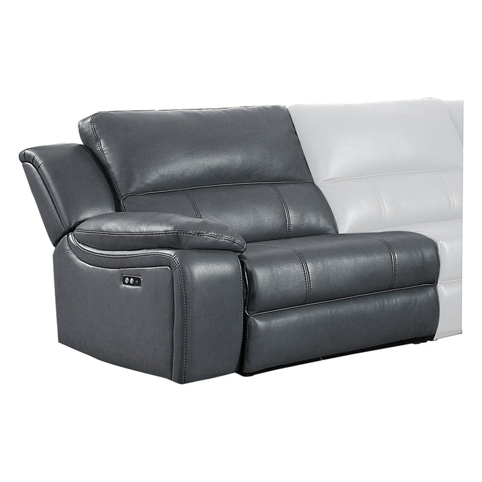 8260GY-LRPW POWER LEFT SIDE RECLINING CHAIR WITH USB PORT image
