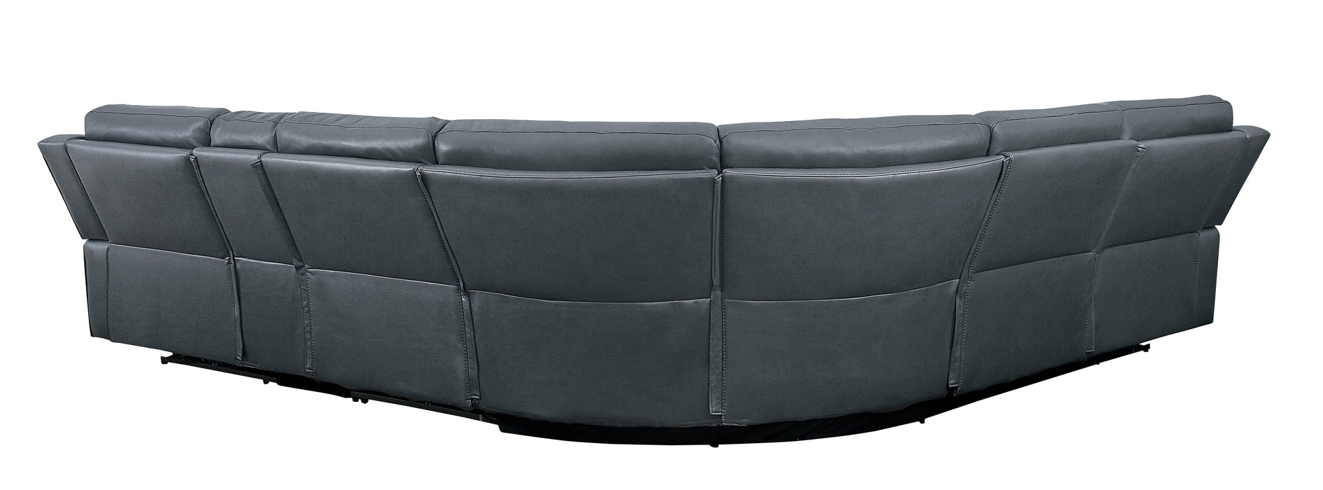 Falun 6-Piece Modular Power Reclining Sectional in Gray - 8260GY*6PW - FAMSA Furniture (TX)