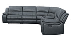 Falun 6-Piece Modular Power Reclining Sectional in Gray - 8260GY*6PW - FAMSA Furniture (TX)