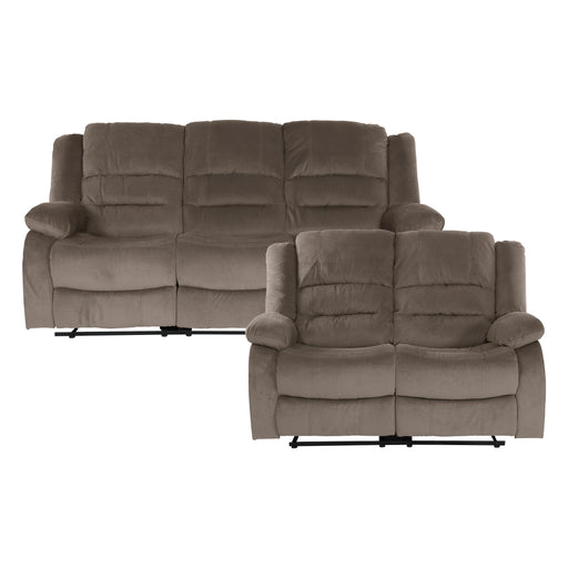 Jarita 2pc Set: Sofa, Love in Brown - 8329CH*2 - FAMSA Furniture (TX)