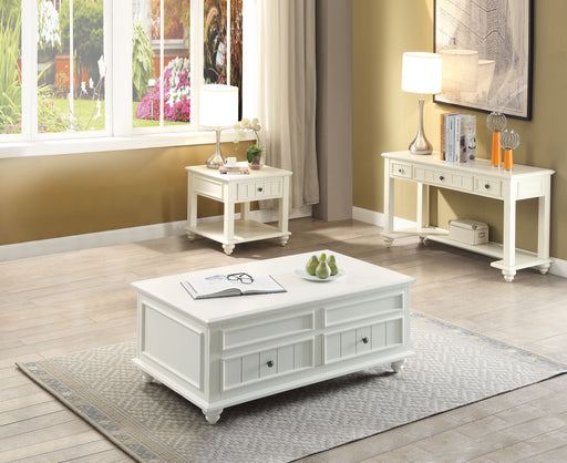 Natesa White Washed Coffee Table - FAMSA Furniture (TX)