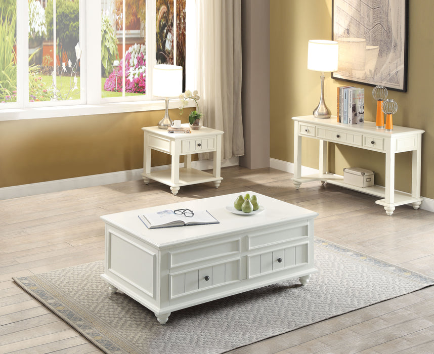 Natesa White Washed Coffee Table - FAMSA Furniture (TX)