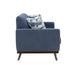 Everton Loveseat in Blue/Walnut - 8341BL-2RV - FAMSA Furniture (TX)