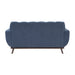 Everton Loveseat in Blue/Walnut - 8341BL-2RV - FAMSA Furniture (TX)