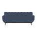 Everton Sofa in Blue/Walnut - 8341BL-3RV - FAMSA Furniture (TX)